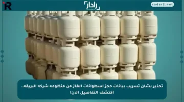 تحذير بشأن تسريب بيانات حجز أسطوانات الغاز من منظومة شركة البريقة.. اكتشف التفاصيل الآن!